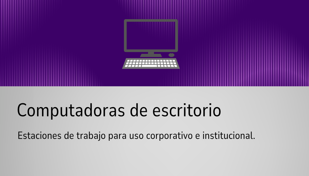 computadoras de escritorio